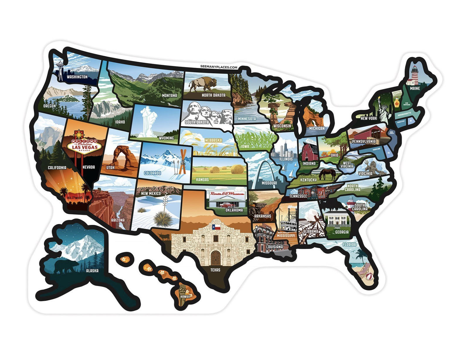 See Many Places Stickers on Amazon'