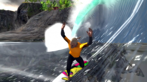 The Surfer PS3 - saluting the barrel'