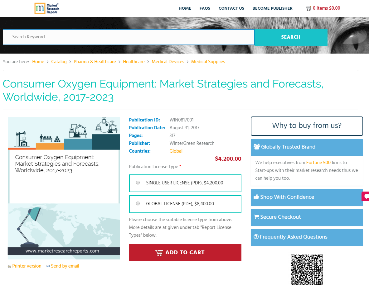 Consumer Oxygen Equipment: Market Strategies and Forecasts