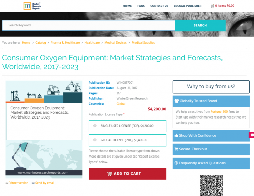 Consumer Oxygen Equipment: Market Strategies and Forecasts'