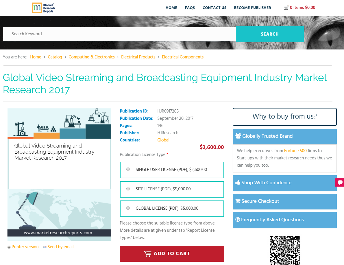 Global Video Streaming and Broadcasting Equipment Industry'