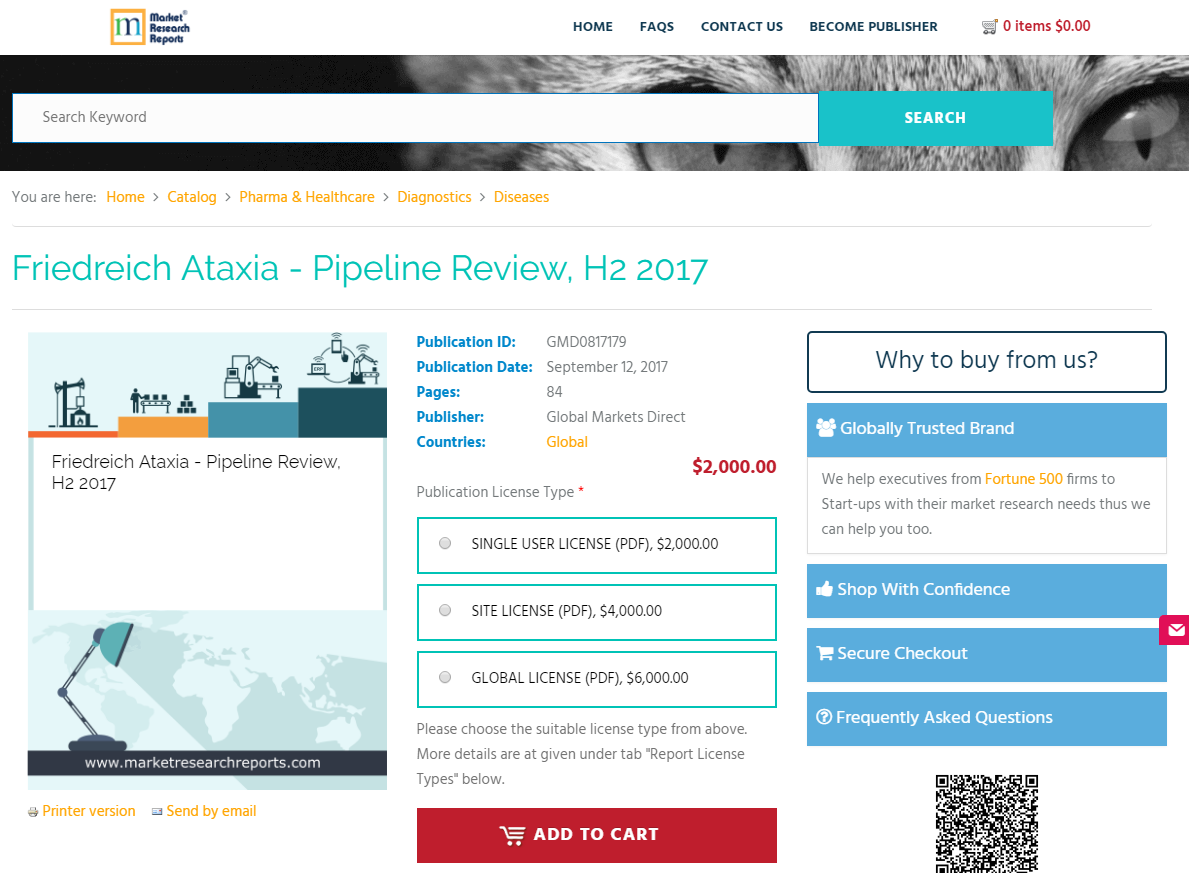 Friedreich Ataxia - Pipeline Review, H2 2017