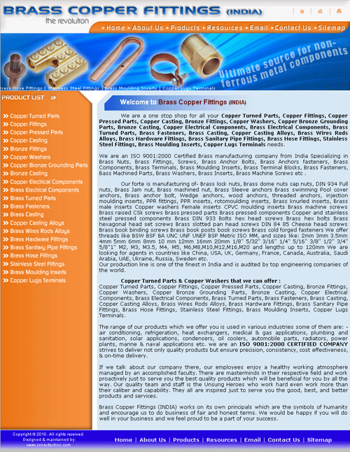 Brass Copper Fittings (INDIA)