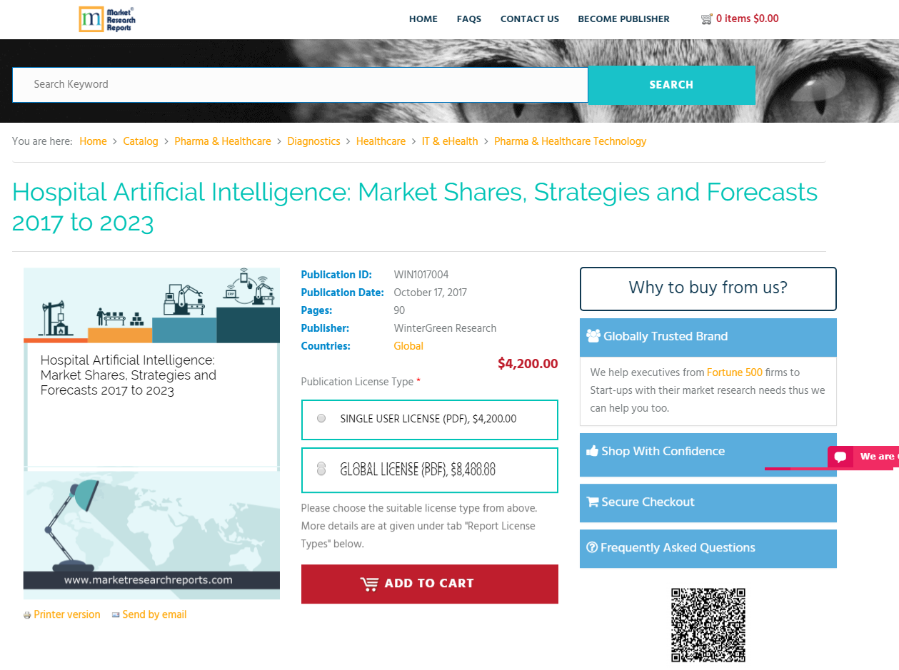 Hospital Artificial Intelligence: Market Shares, Strategies