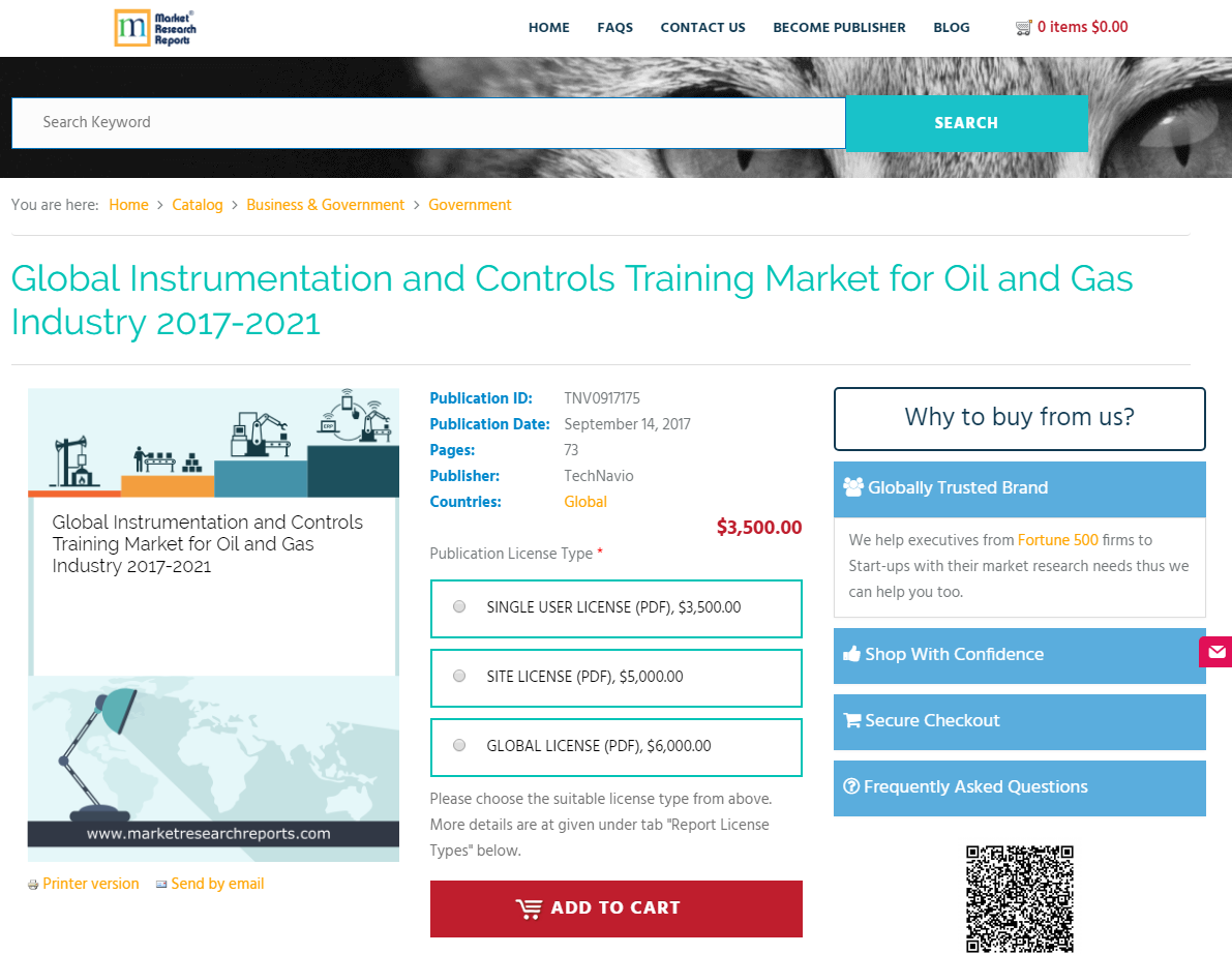 Global Instrumentation and Controls Training Market for Oil'