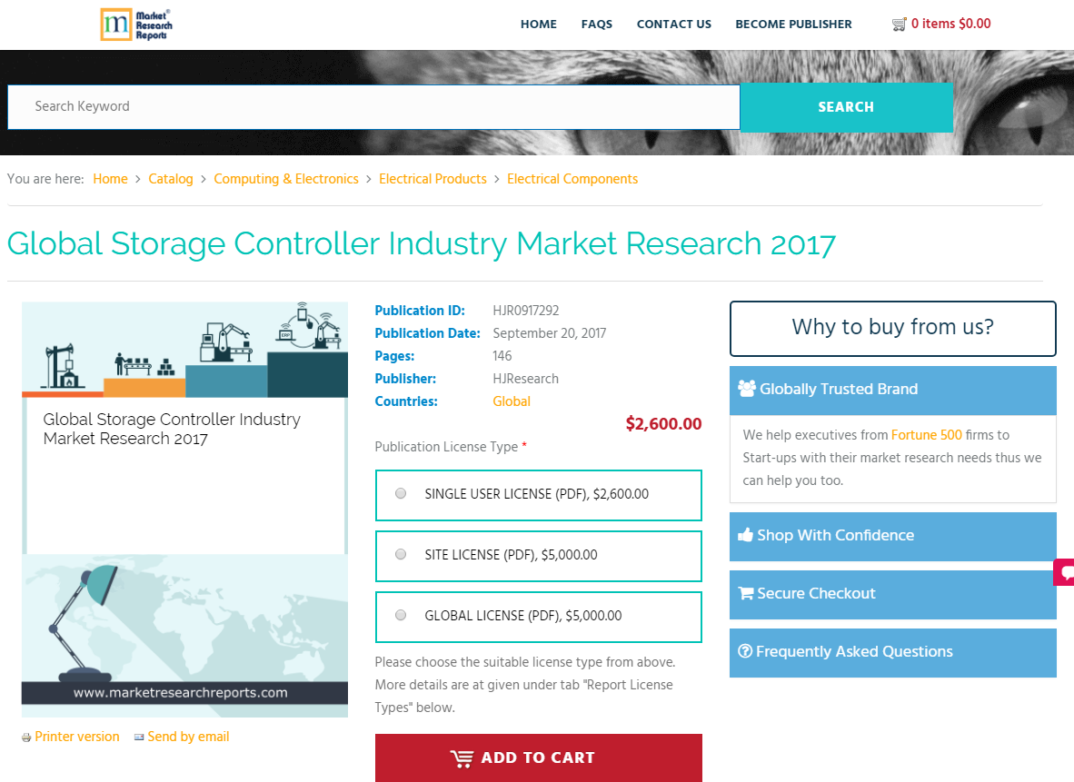 Global Storage Controller Industry Market Research 2017