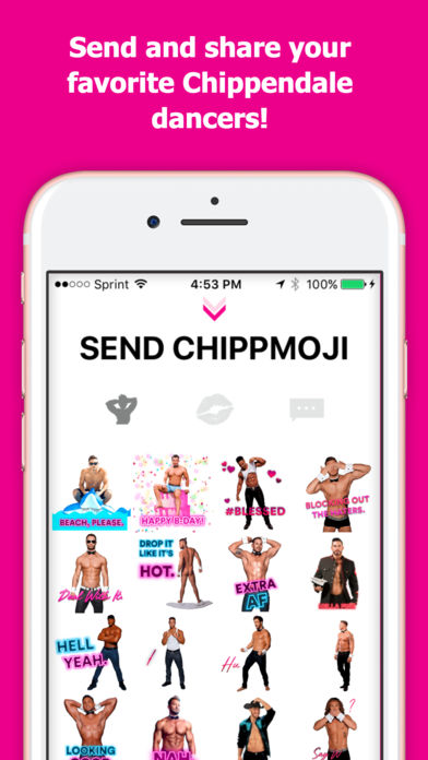 Official Chippendales Emoji Keyboard, CHIPPMOJI