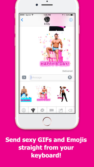 Official Chippendales Emoji Keyboard, CHIPPMOJI