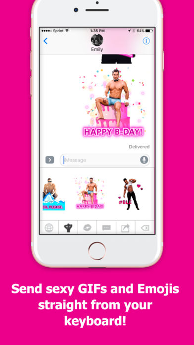 Official Chippendales Emoji Keyboard, CHIPPMOJI'