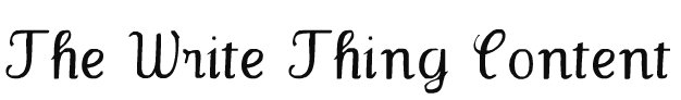 The Write Thing Content Service'