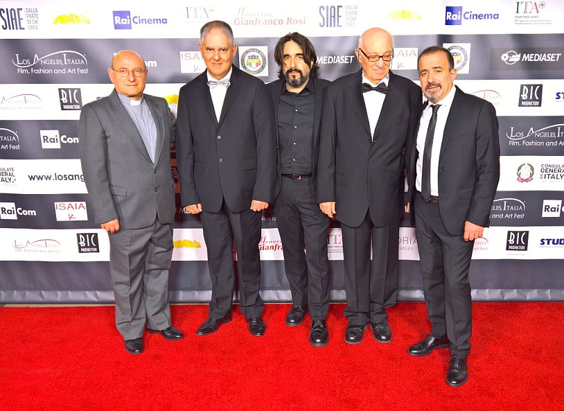 Disabled movie stars with movie director'