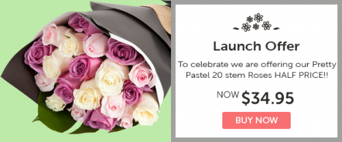Fresh Flowers Special Launch Offer'