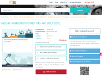 Global Production Printer Market 2017 - 2021