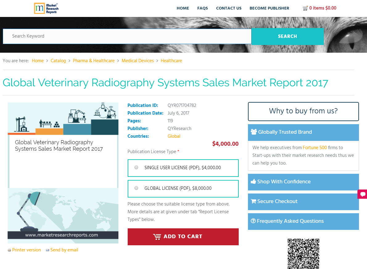 Global Veterinary Radiography Systems Sales Market Report