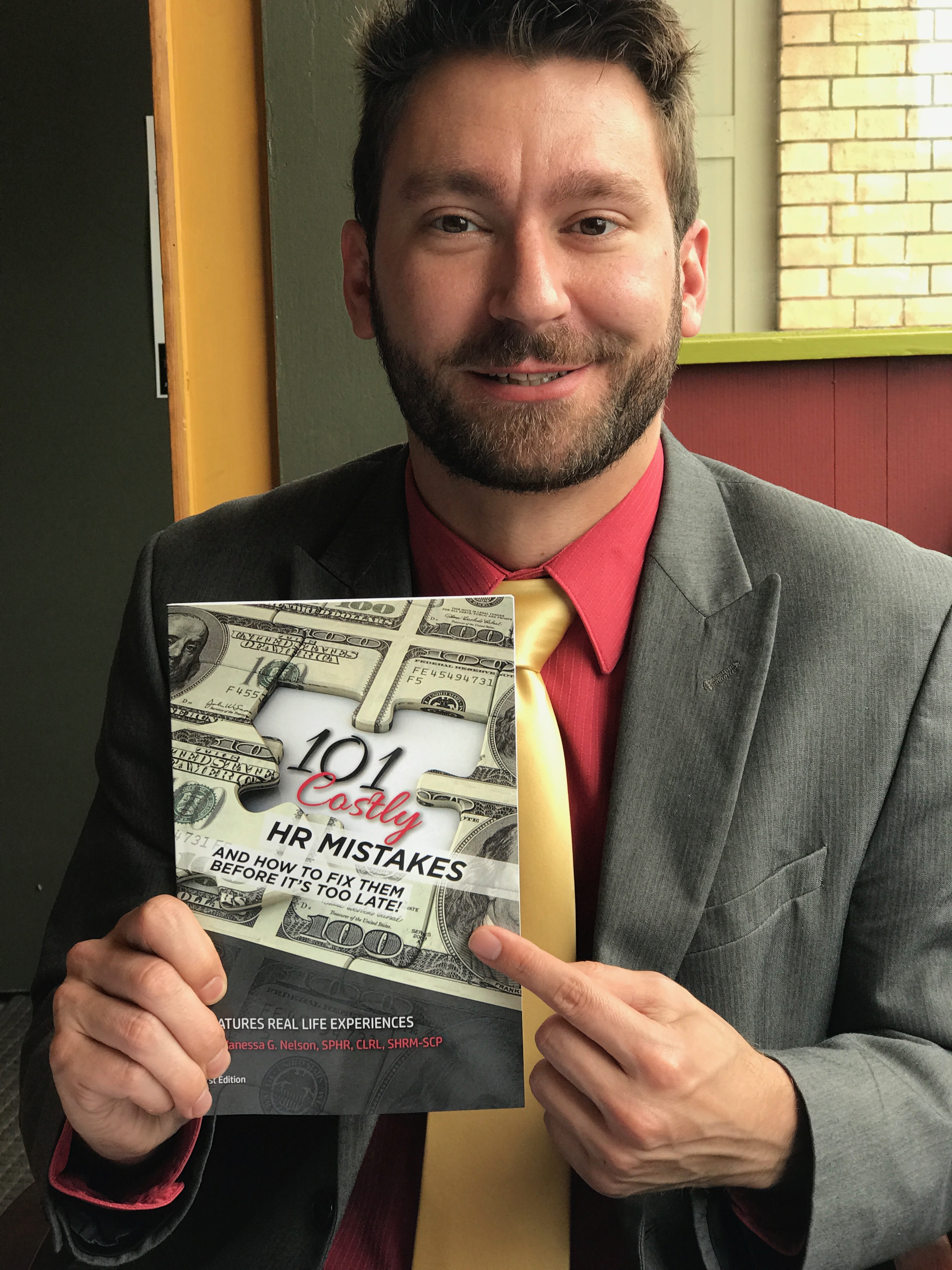 Executive Director Glenn has a book for each of his managers'