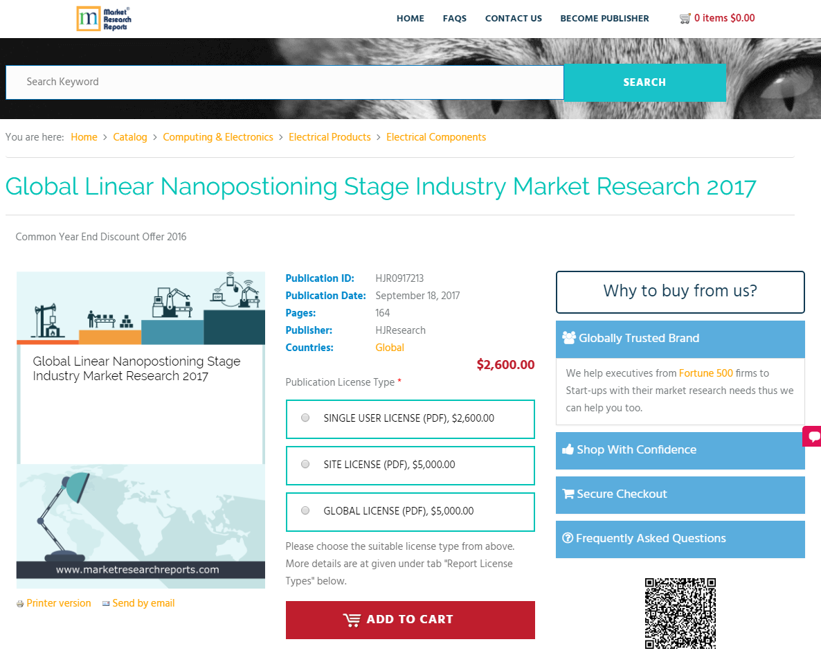Global Linear Nanopostioning Stage Industry Market Research