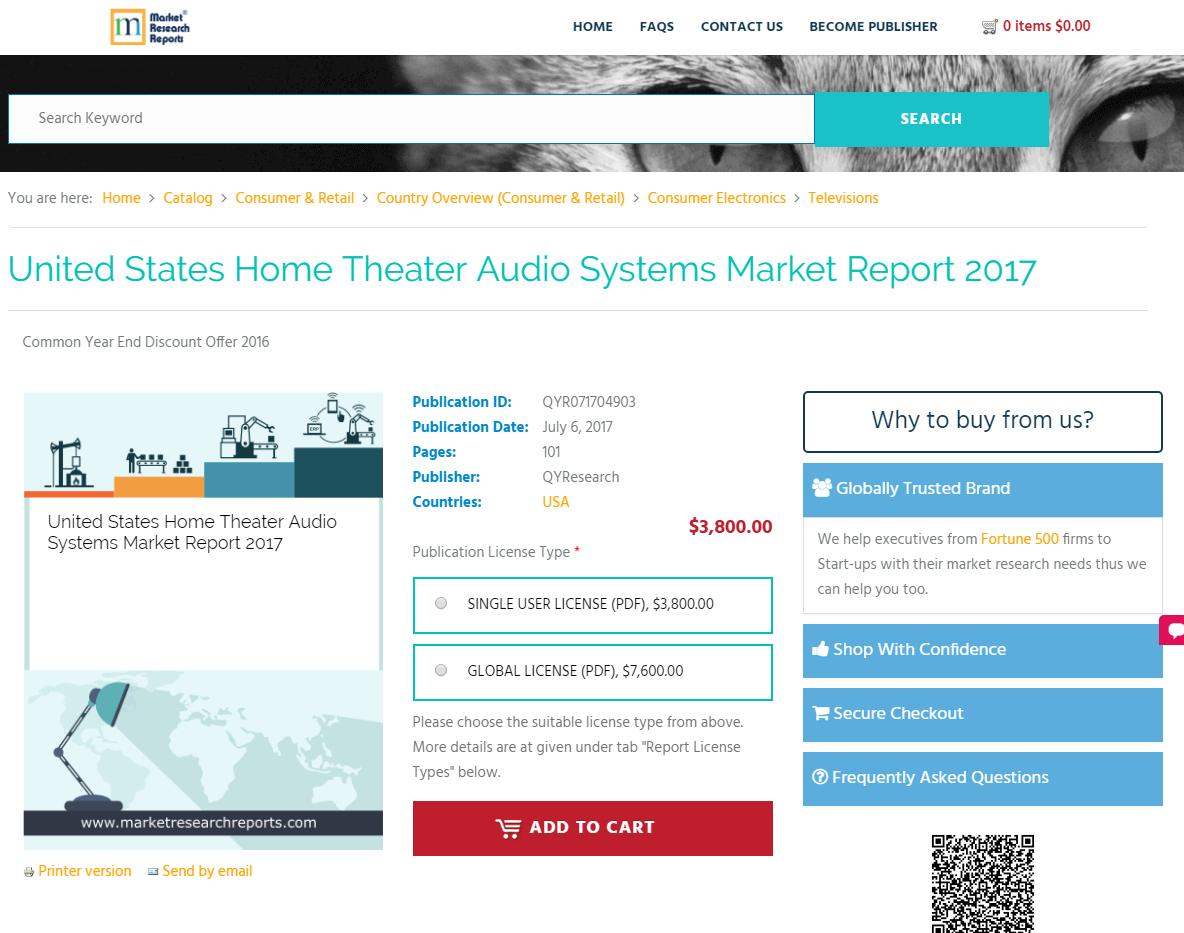 United States Home Theater Audio Systems Market Report 2017