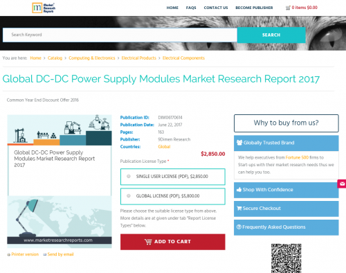 Global DC-DC Power Supply Modules Market Research Report'