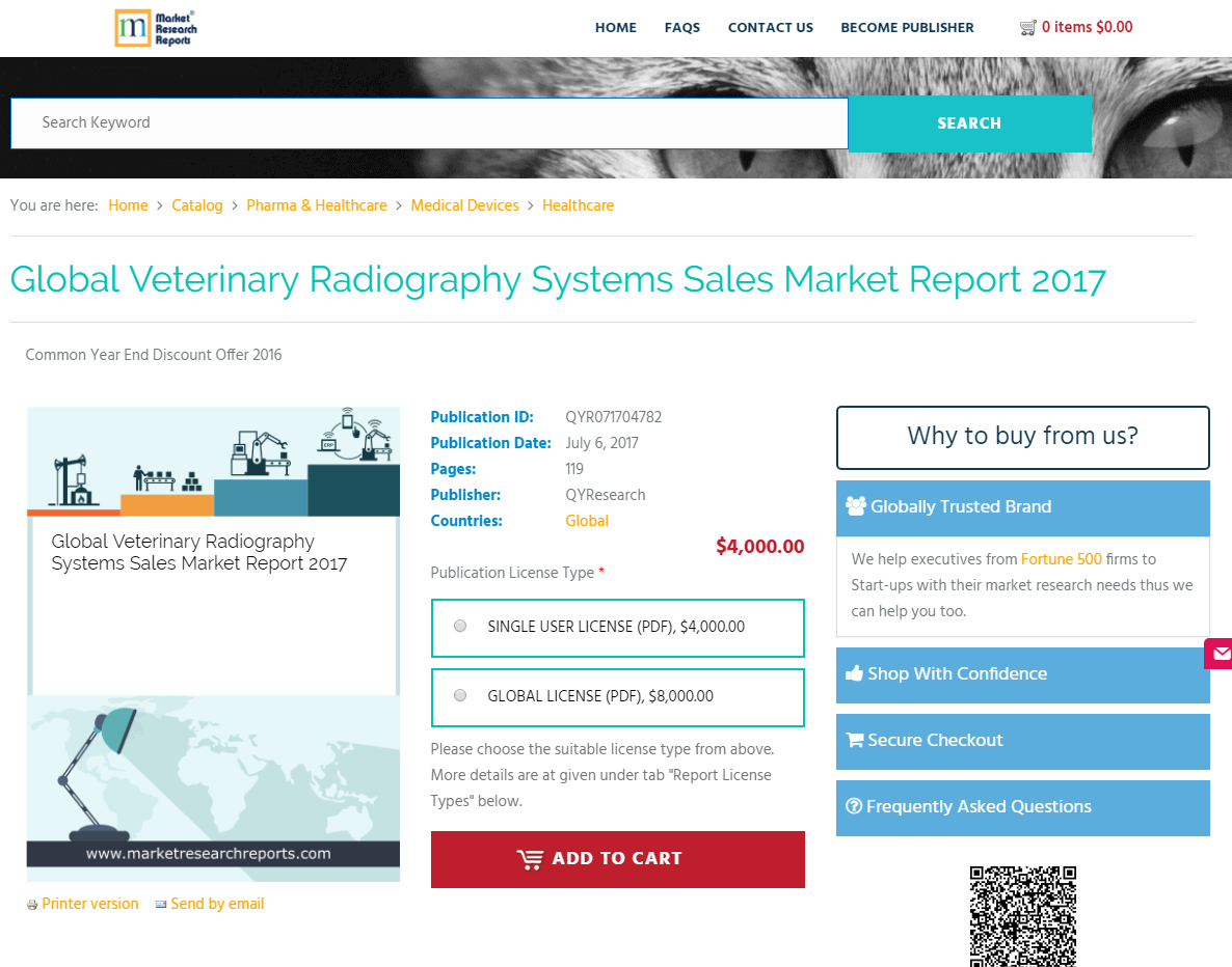 Global Veterinary Radiography Systems Sales Market Report