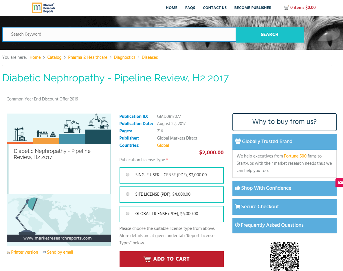 Diabetic Nephropathy - Pipeline Review, H2 2017