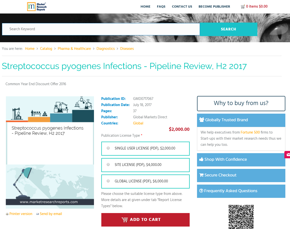 Streptococcus pyogenes Infections - Pipeline Review, H2 2017