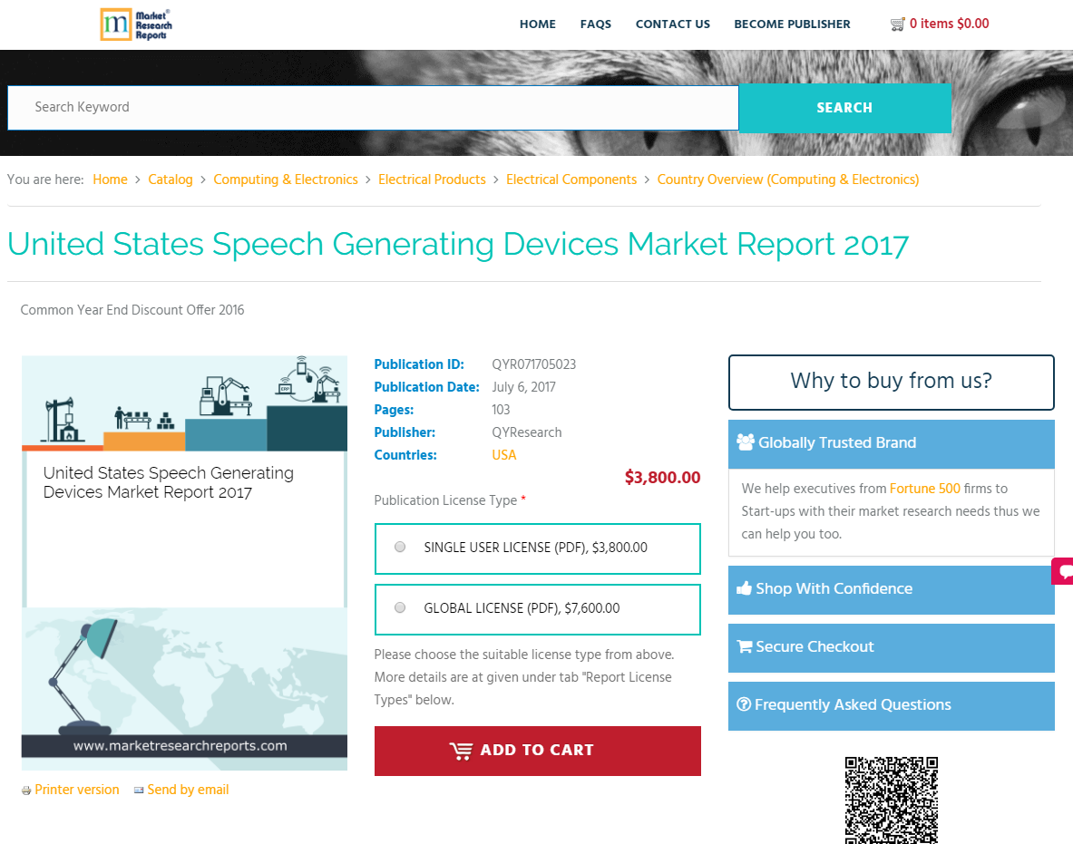 United States Speech Generating Devices Market Report 2017'