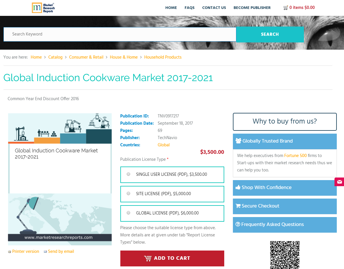 Global Induction Cookware Market 2017 - 2021