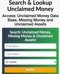 Unclaimed Money Search Tool