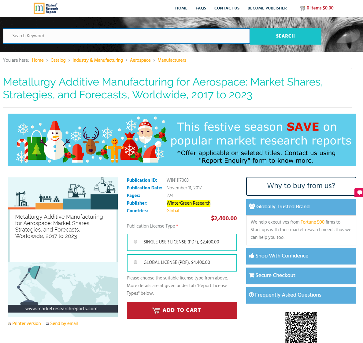 Metallurgy Additive Manufacturing for Aerospace: Market