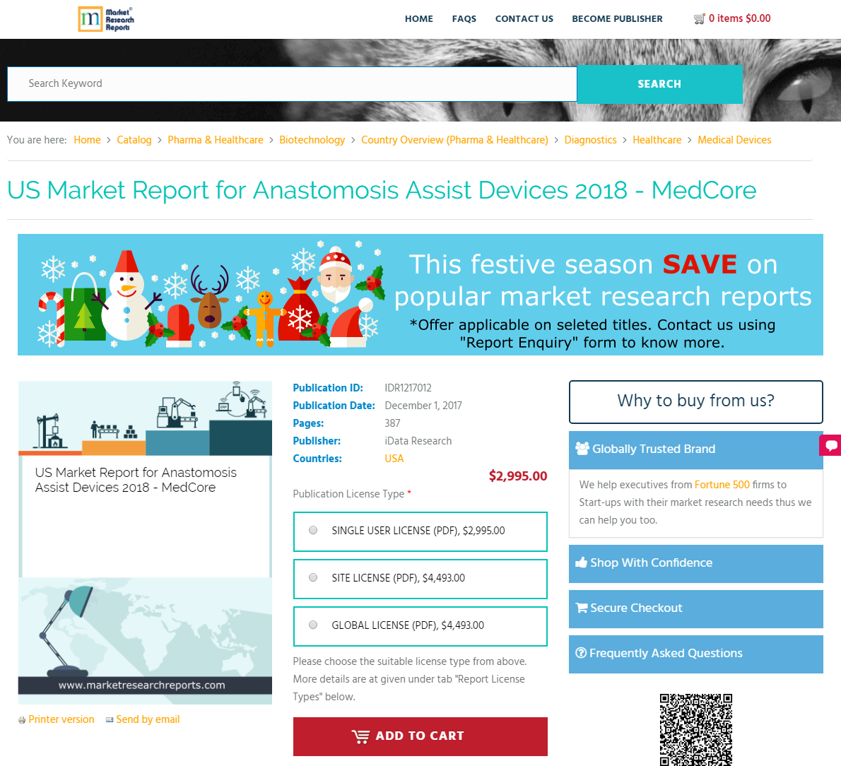 US Market Report for Anastomosis Assist Devices 2018'