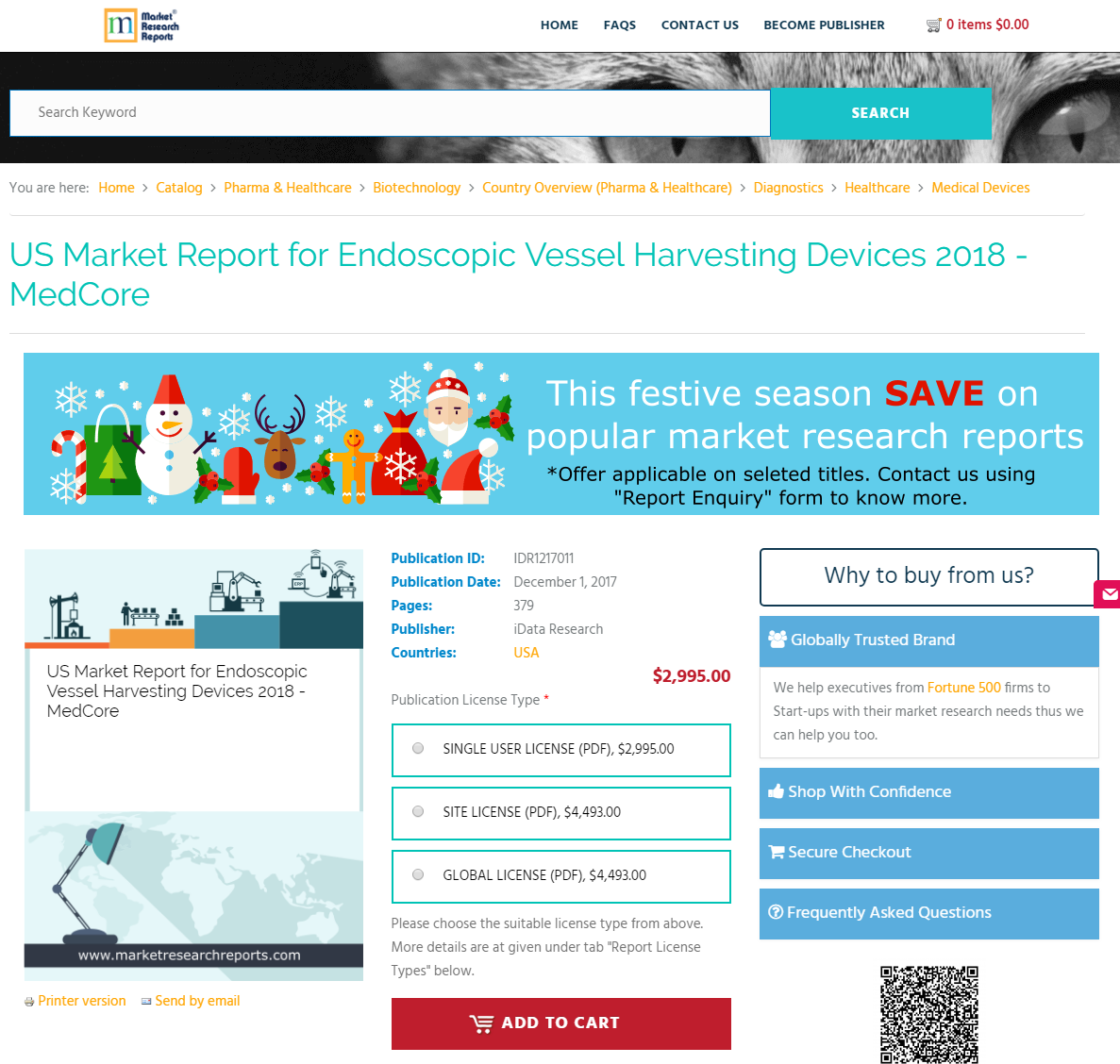 US Market Report for Endoscopic Vessel Harvesting Devices'