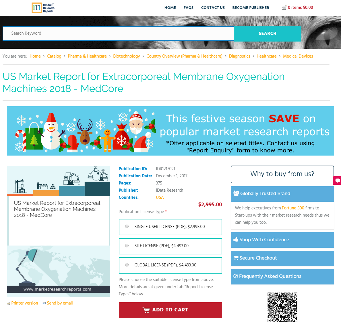 US Market Report for Extracorporeal Membrane Oxygenation