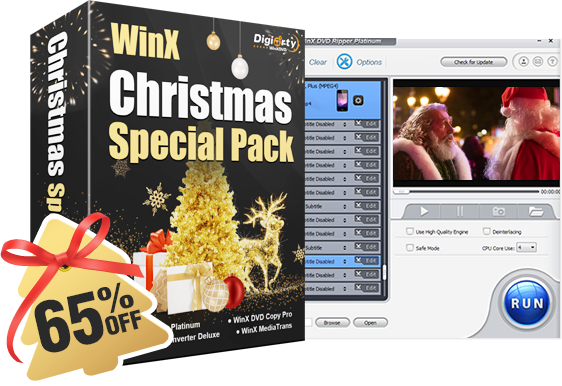 up to 65% coupon for DVD Ripper Platinum and software pack'