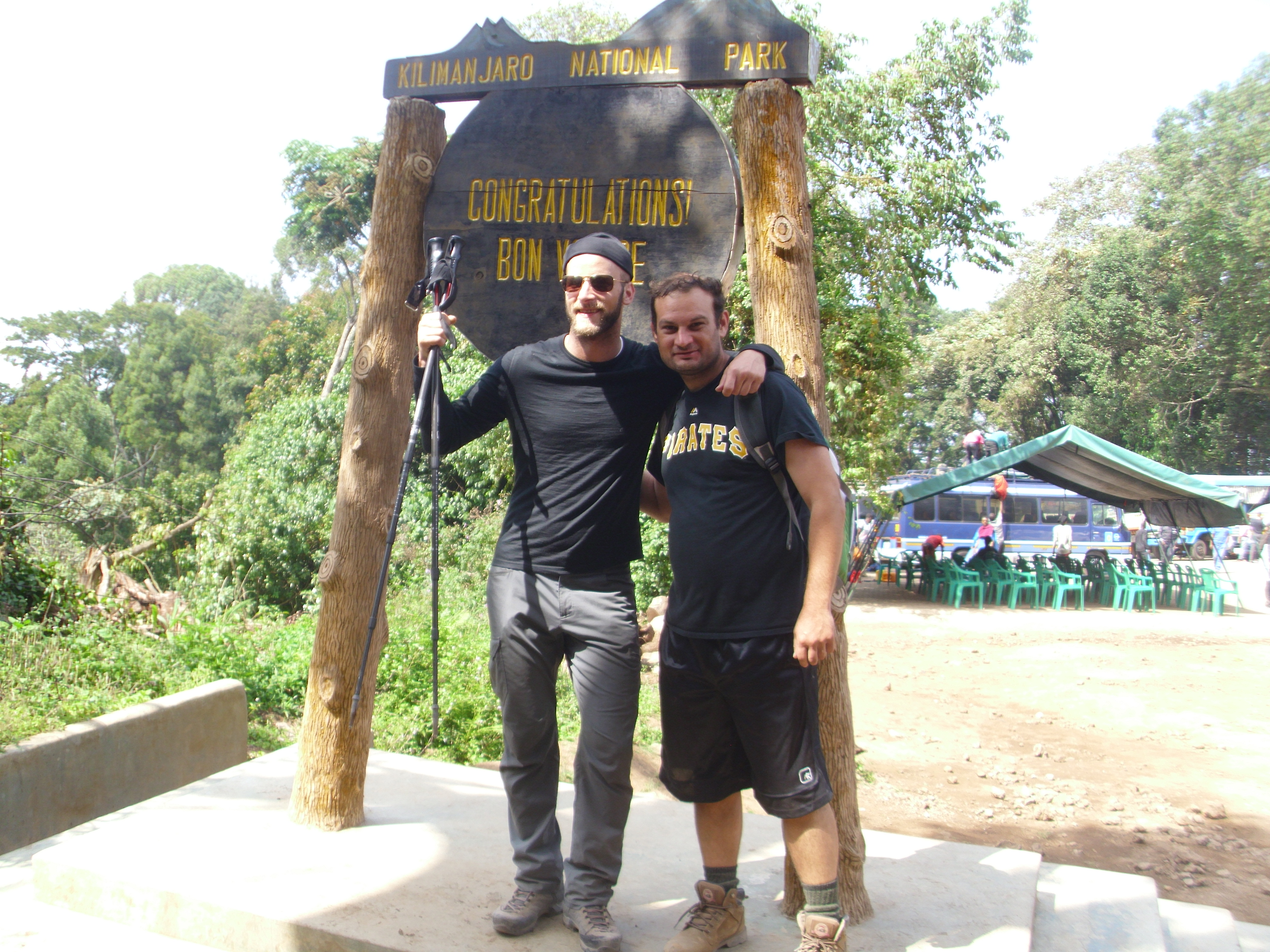 James Zerfoss climbing Mt. Kilimanjaro