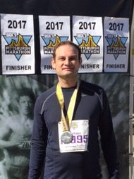 James Zerfoss at the Pittsburgh Marathon'
