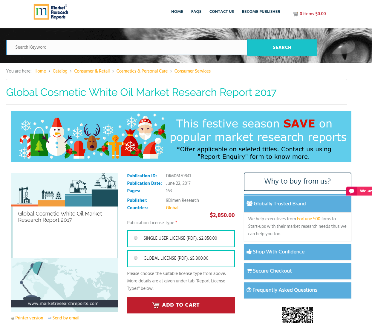 Global Cosmetic White Oil Market Research Report 2017'