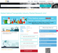 Global Optical Transponder Industry Market Research 2017