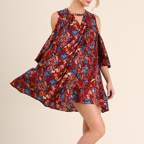 Cold Shoulder Dress'