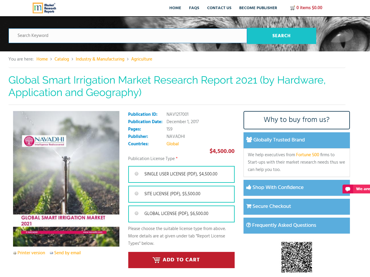 Global Smart Irrigation Market Research Report 2021