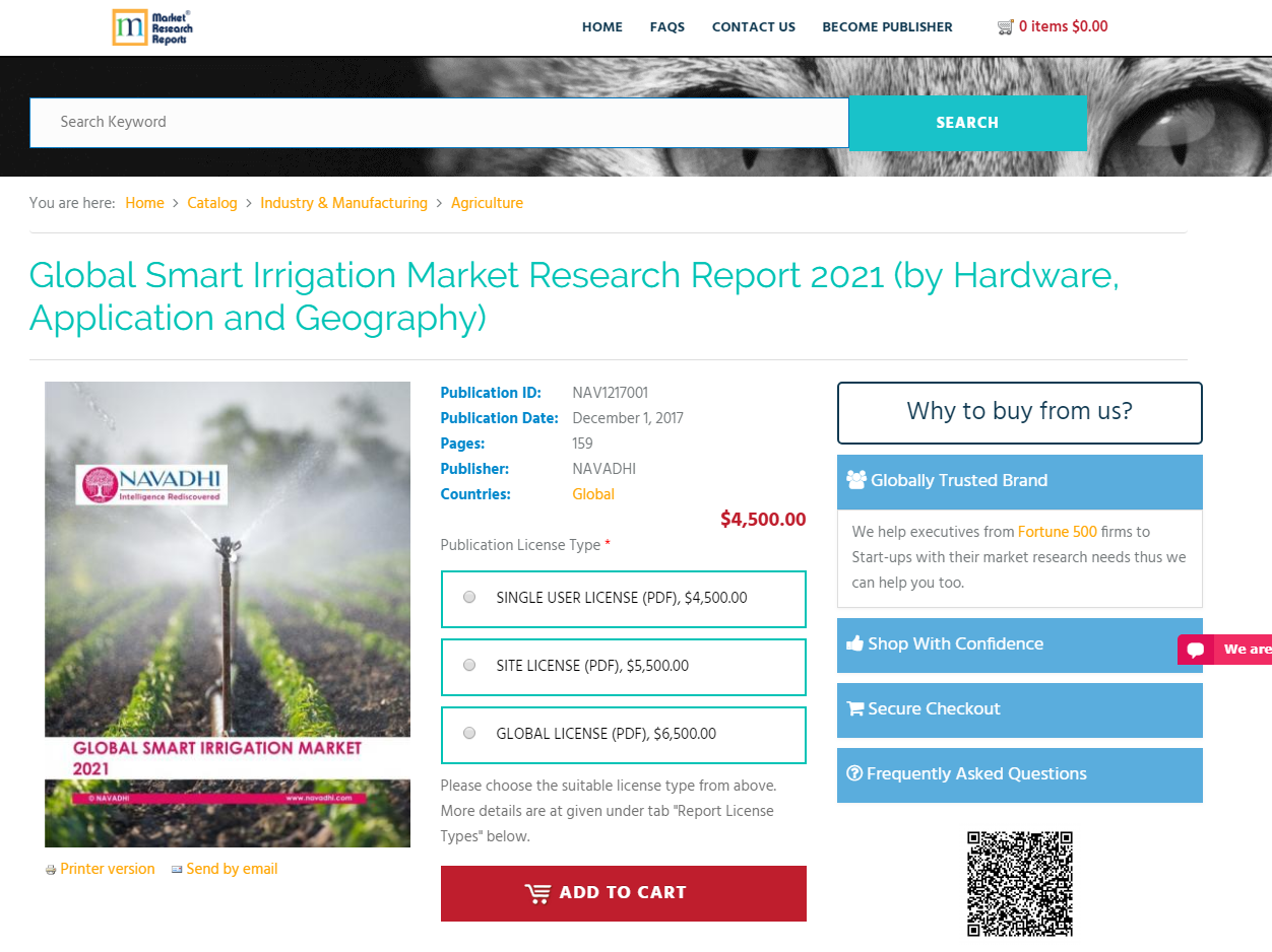 Global Smart Irrigation Market Research Report 2021'