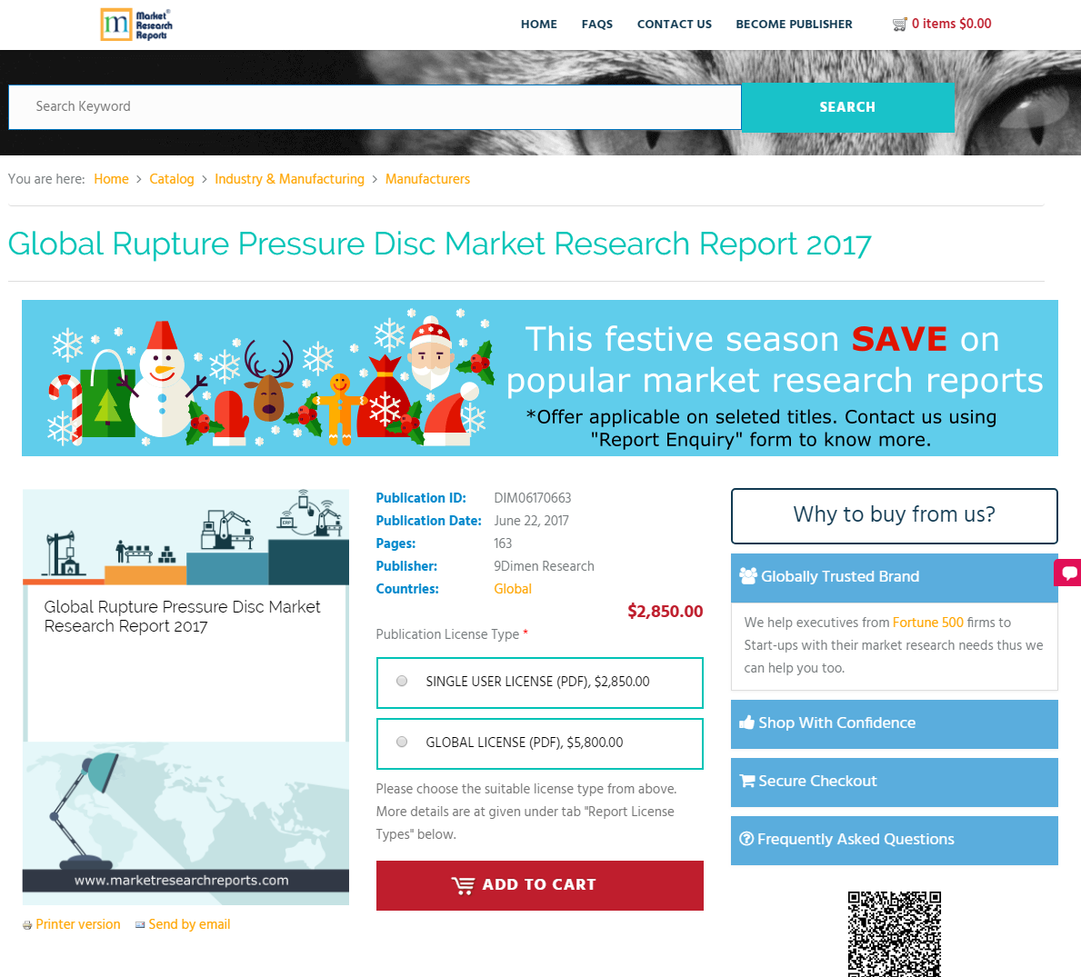 Global Rupture Pressure Disc Market Research Report 2017'