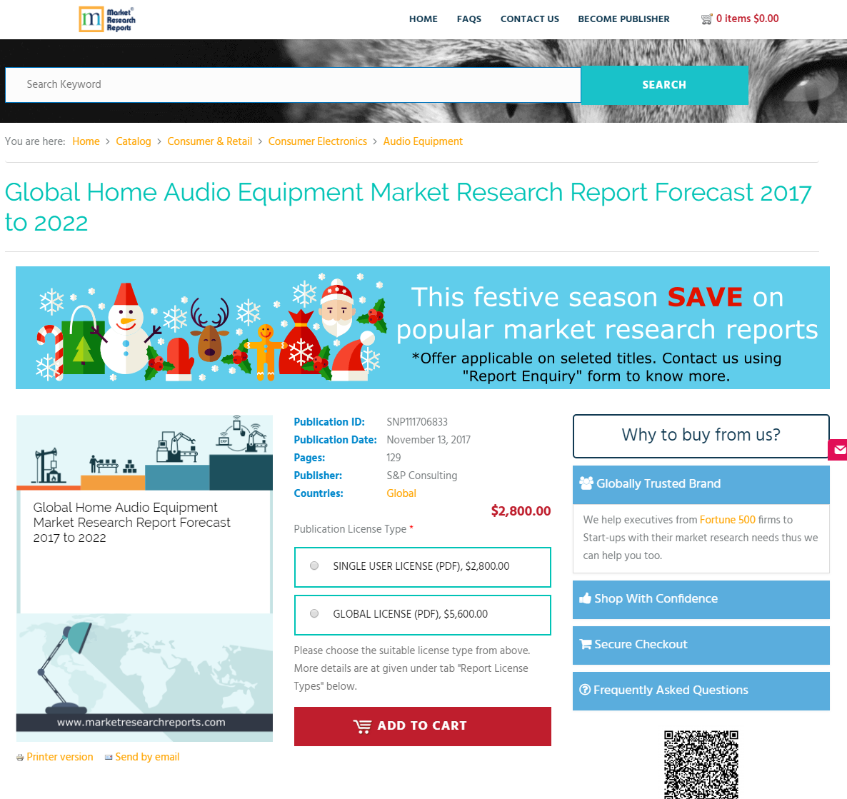 Global Home Audio Equipment Market Research Report Forecast'