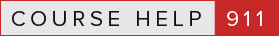 Course Help 911 Logo