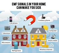 EMF signals in the home.