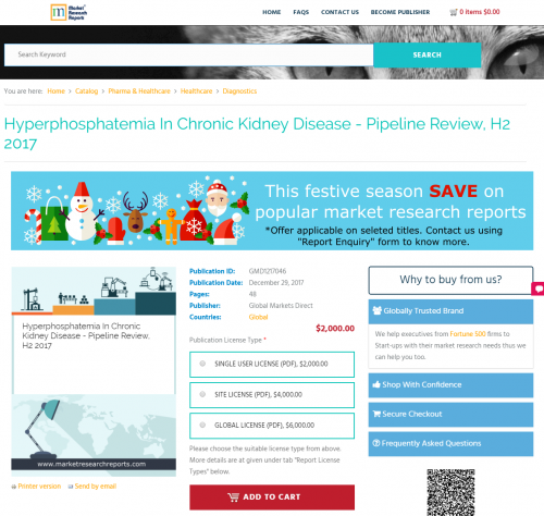 Hyperphosphatemia In Chronic Kidney Disease - Pipeline 2017'