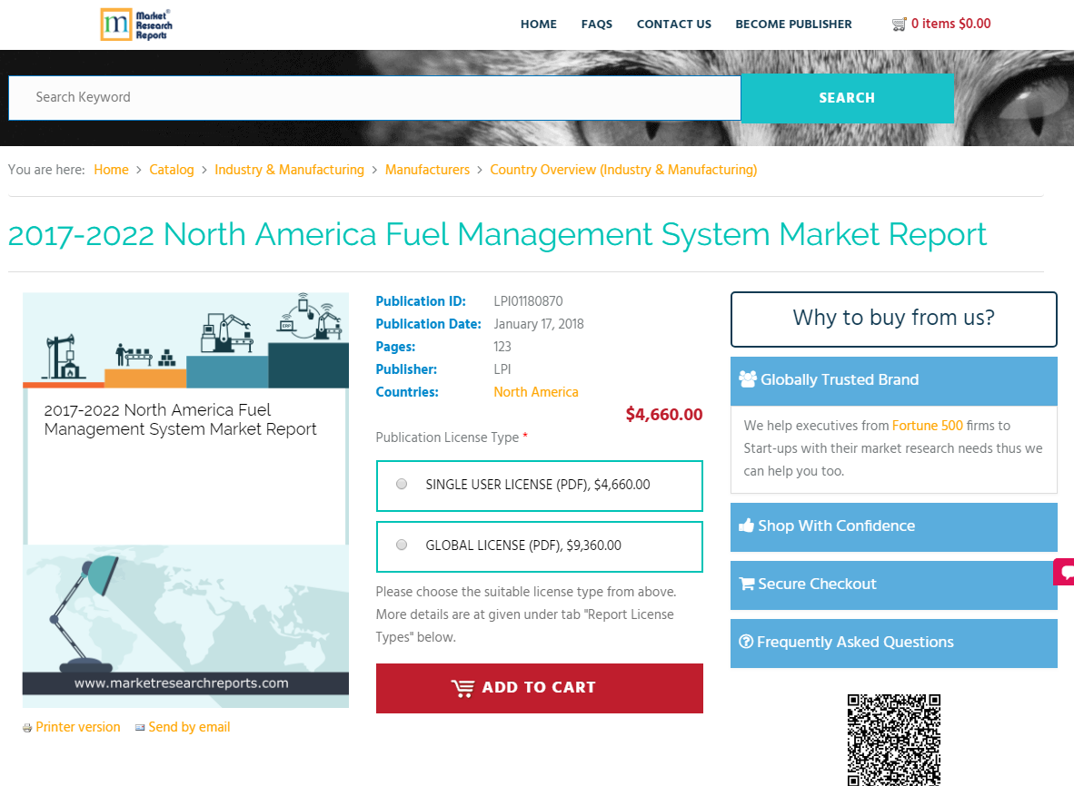 2017-2022 North America Fuel Management System Market Report'