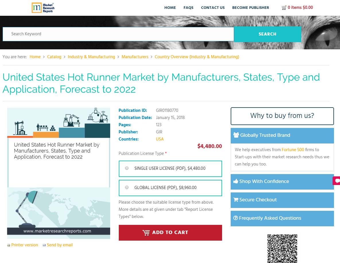 United States Hot Runner Market by Manufacturers, States