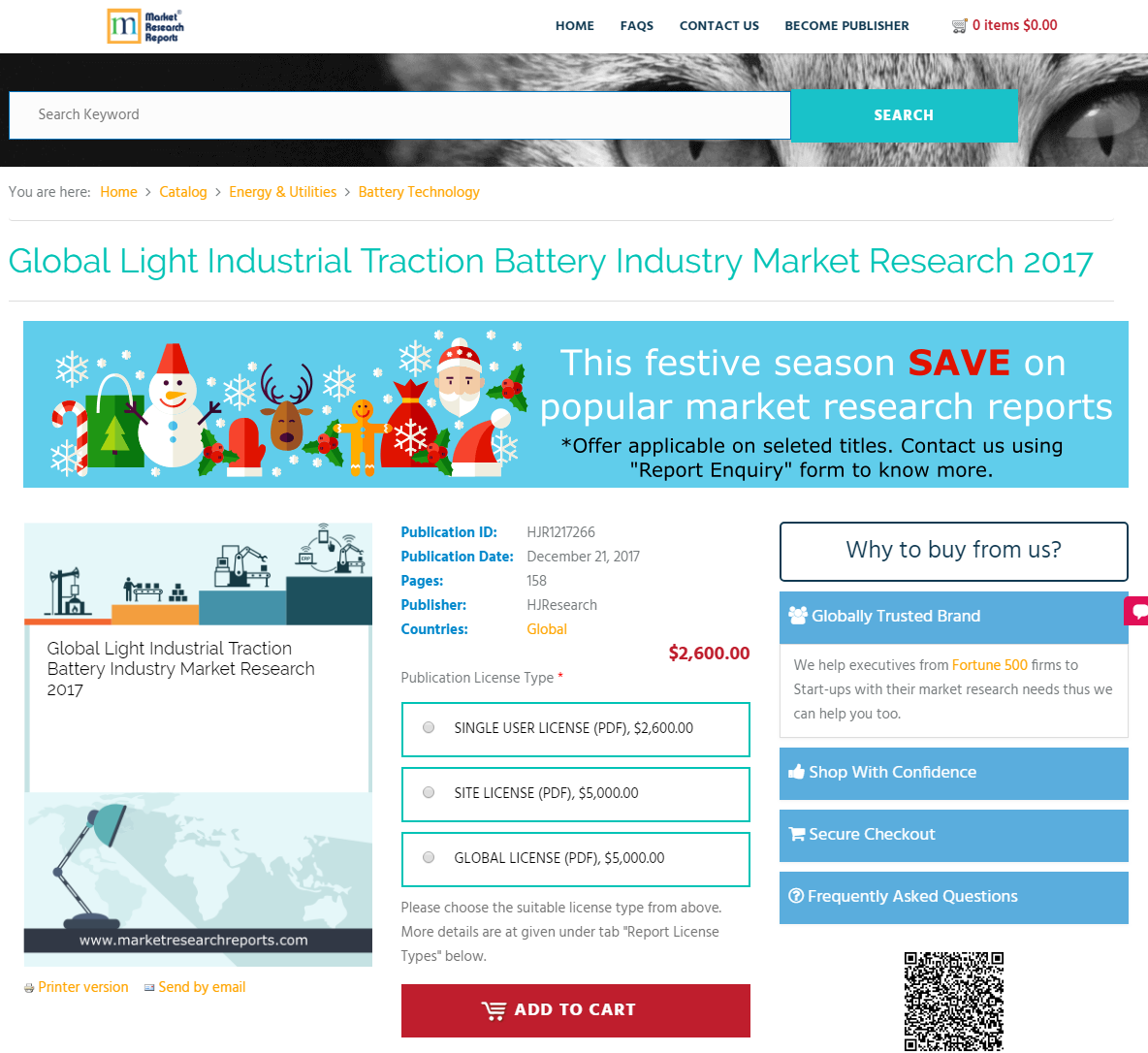 Global Light Industrial Traction Battery Industry Market'