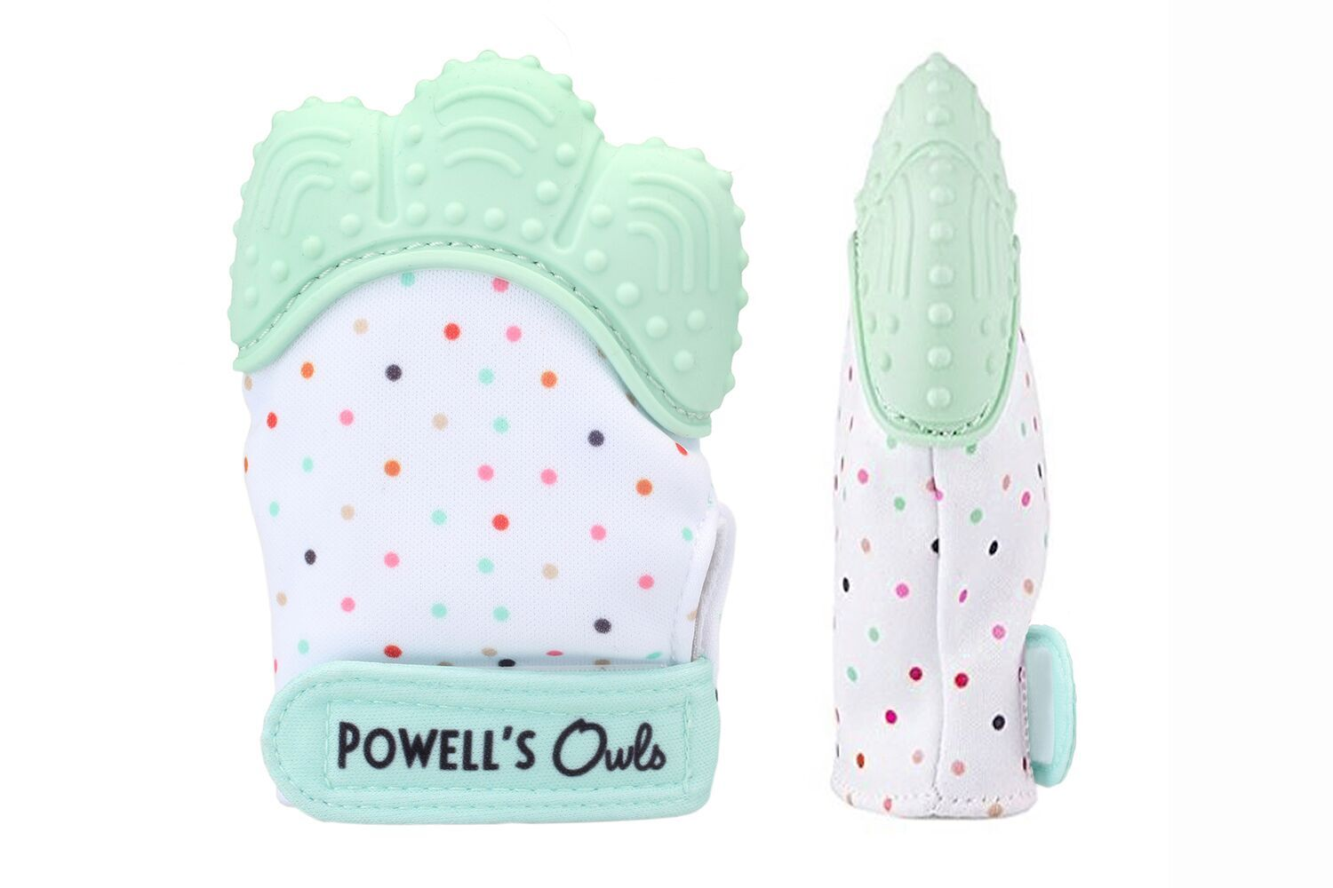 Powell's Owls Baby Teething Mitten