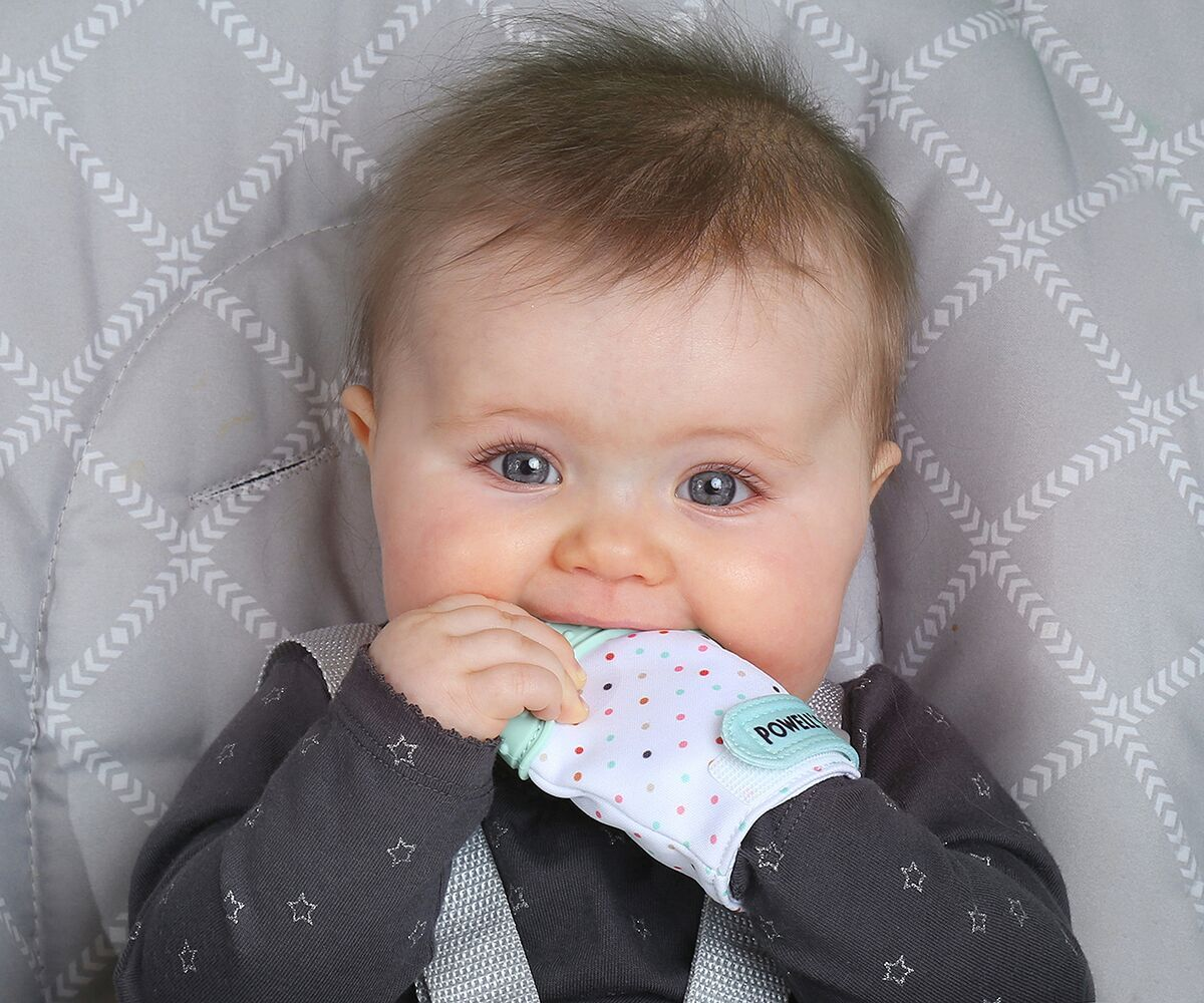 Powell's Owls Baby Teething Mitten